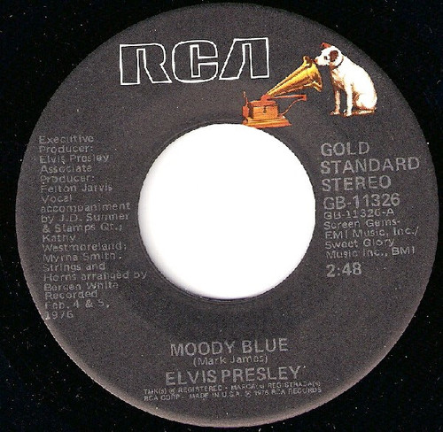 Elvis Presley - Moody Blue (7")