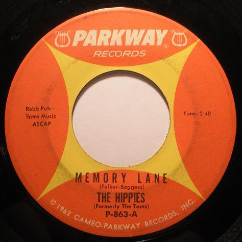 The Hippies (2) / Reggie Harrison - Memory Lane / A Lonely Piano - Parkway - P-863 - 7", Single 1716376384