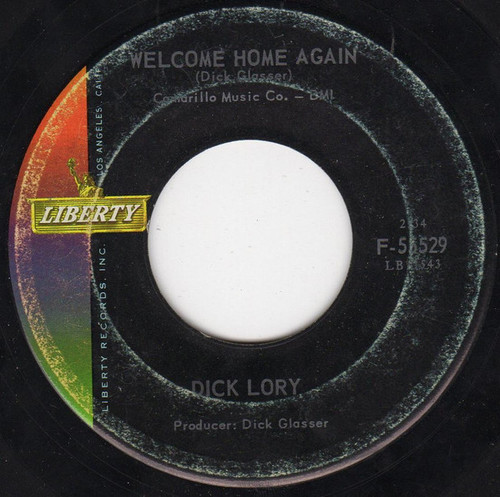 Dick Lory - Welcome Home Again (7", Single)