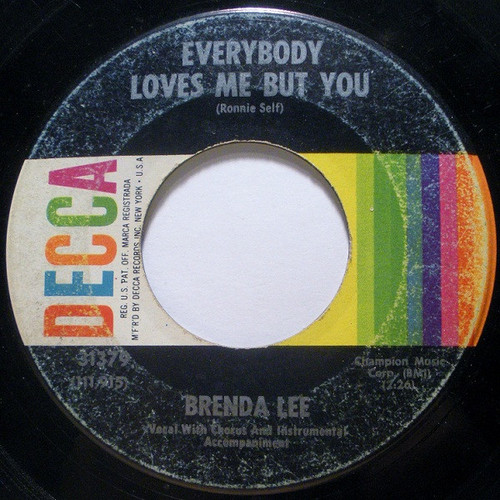 Brenda Lee - Everybody Loves Me But You - Decca - 31379 - 7", Single, Glo 1716305740