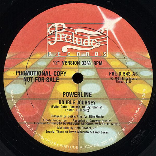 Powerline - Journey - Prelude Records - PRL D 543 - 12", Promo 1716246715