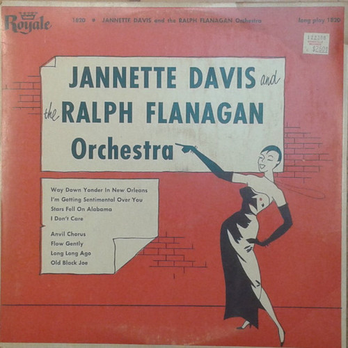 Jannette Davis And Ralph Flanagan And His Orchestra - Jannette Davis And The Ralph Flanagan Orchestra - Royale - 1820 - 10", Album 1719247129