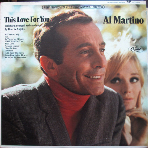 Al Martino - This Love For You - Capitol Records, Capitol Records - ST 2654, ST-2654 - LP, Album 1731789256
