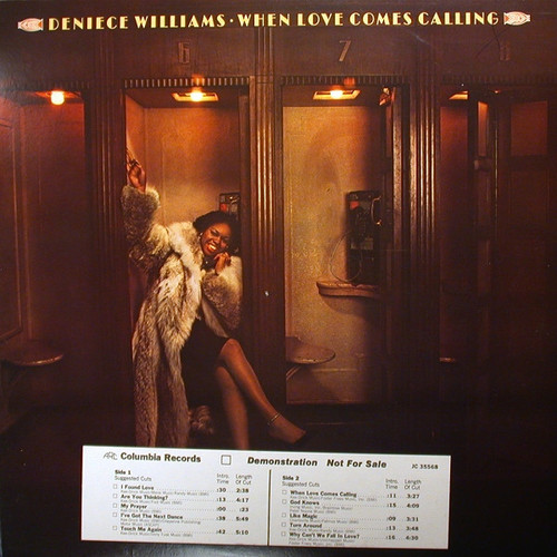 Deniece Williams - When Love Comes Calling - ARC (3), Columbia - JC 35568 - LP, Album, Promo 1700195521