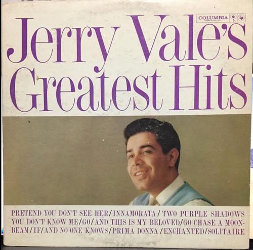 Jerry Vale - Jerry Vale's Greatest Hits - Columbia - CL 1529 - LP, Comp, Mono 1726441621