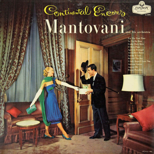 Mantovani And His Orchestra - Continental Encores - London Records - LL 3095 - LP, Mono 1731961936