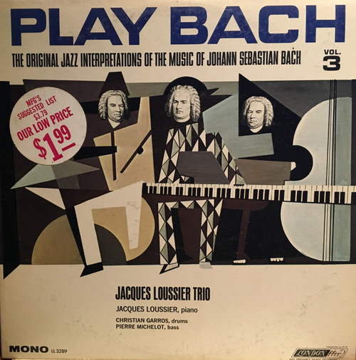 Jacques Loussier Trio - Play Bach Jazz Vol. 3 - London Records - LL 3289 - LP, Album 1737376726