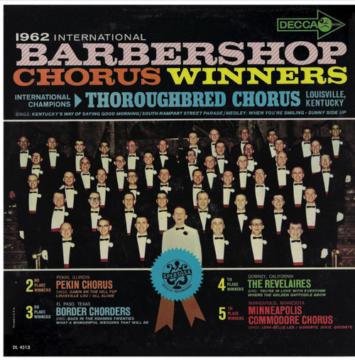 Various - 1962 International Barbershop Chorus Winners  - Decca - DL 4313 - LP, Album, Mono 1738896208