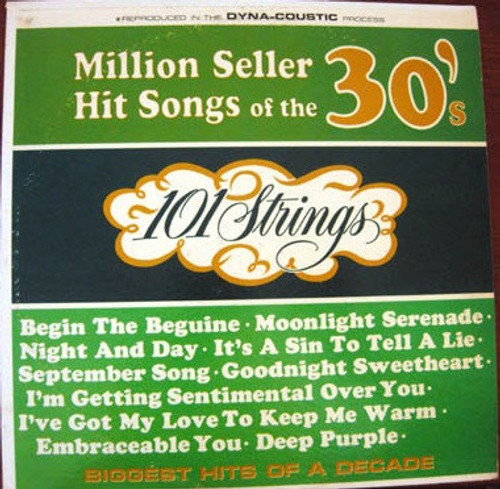 101 Strings - Million Seller Hit Songs Of The 30's - Stereo-Fidelity - SF-21000 - LP, Album 1739368714