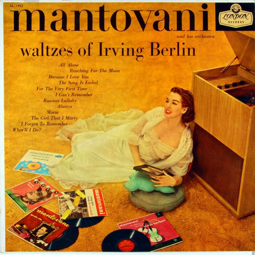 Mantovani And His Orchestra - Waltzes Of Irving Berlin - London Records, London Records - LL 1452, LL.1452 - LP, Mono 1744226617