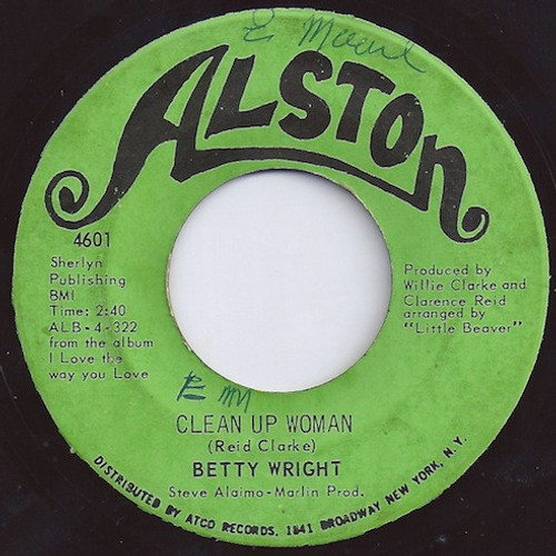 Betty Wright - Clean Up Woman (7", Single, Mid)