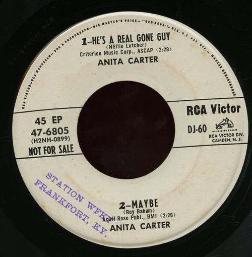 Anita Carter, Porter Wagoner - He's A Real Gone Guy / Maybe / I Should Be With You / I'm Day Dreamin' Tonight - RCA Victor, RCA Victor, RCA Victor - DJ-60, 47-6805, 47-6803 - 7", EP, Promo 1749002875