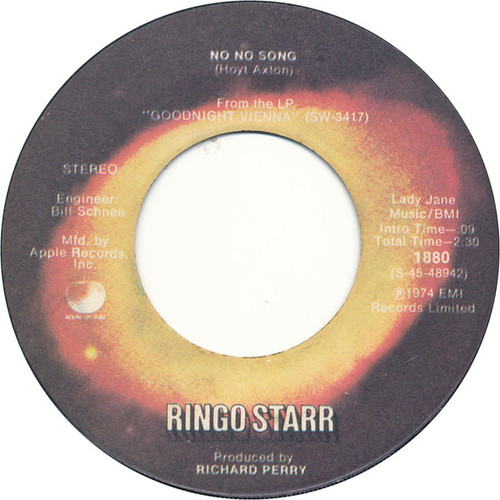 Ringo Starr - No No Song / Snookeroo - Apple Records - 1880 - 7", Single, Win 1749967321