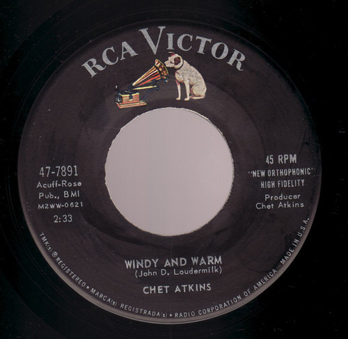 Chet Atkins - Windy And Warm / Man Of Mystery - RCA Victor - 47-7891 - 7" 1749971929