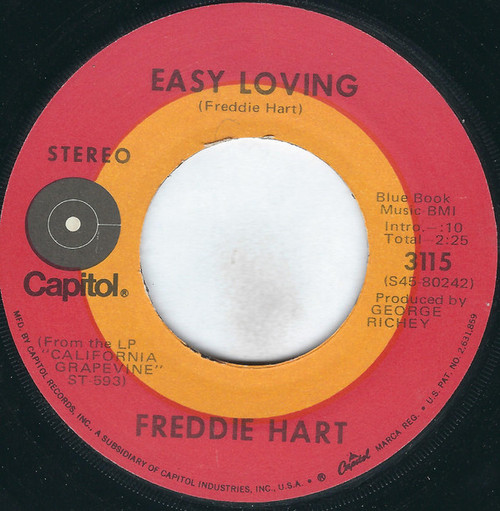 Freddie Hart - Easy Loving / Brother Bluebird - Capitol Records - 3115 - 7", Jac 1749972424