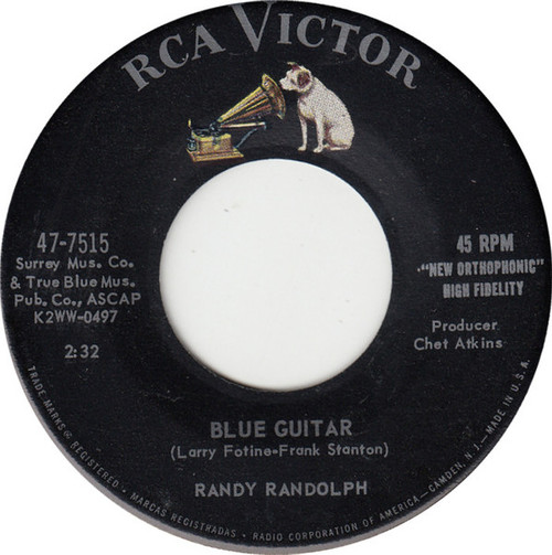 Randy Randolph - Blue Guitar / Greenback Dollar - RCA Victor - 47-7515 - 7" 1753797385