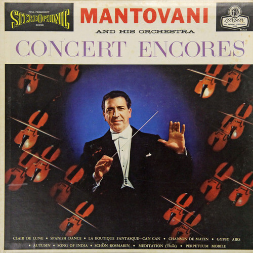 Mantovani And His Orchestra - Concert Encores - London Records - PS 133 - LP 1757848807