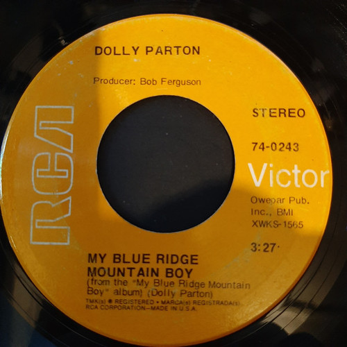 Dolly Parton - My Blue Ridge Mountain Boy / 'Til Death Do Us Part - RCA Victor - 74-0243 - 7", Single 1761651544