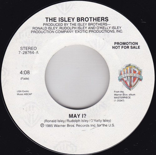 The Isley Brothers - May I? - Warner Bros. Records - 7-28764 - 7", Promo, Styrene, All 1761717877