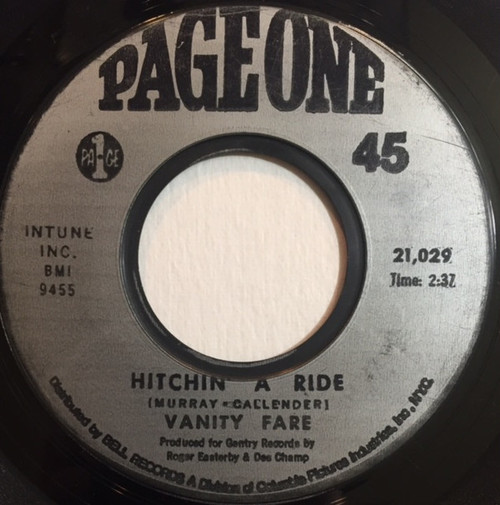 Vanity Fare - Hitchin' A Ride / Man Child - Page One - 21029 - 7", Single, Styrene 1761782128