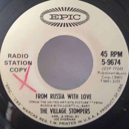 The Village Stompers - From Russia With Love (7", Promo)