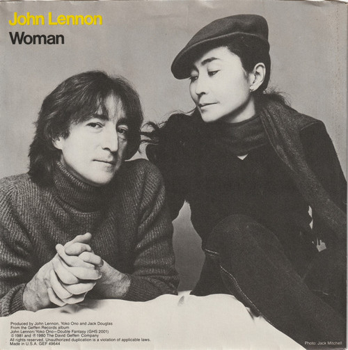 John Lennon - Woman - Geffen Records, Geffen Records - GEF 49644, GEF49644 - 7", Single, Spe 1765668172