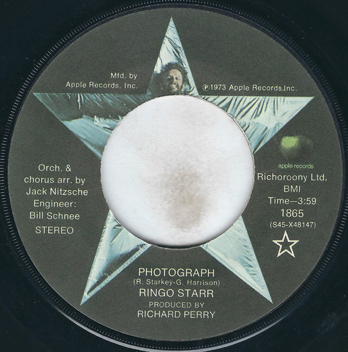 Ringo Starr - Photograph - Apple Records - 1865 - 7", Single, Jac 1766655883