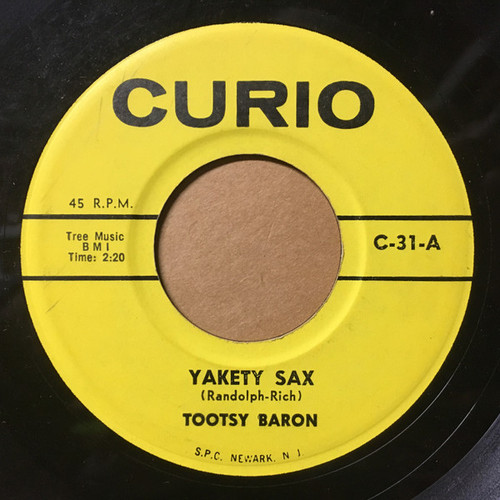 Tootsy Baron / Rob Robbins - Yakety Sax / Love Letters - Curio - C-31 - 7", Single 1766934265