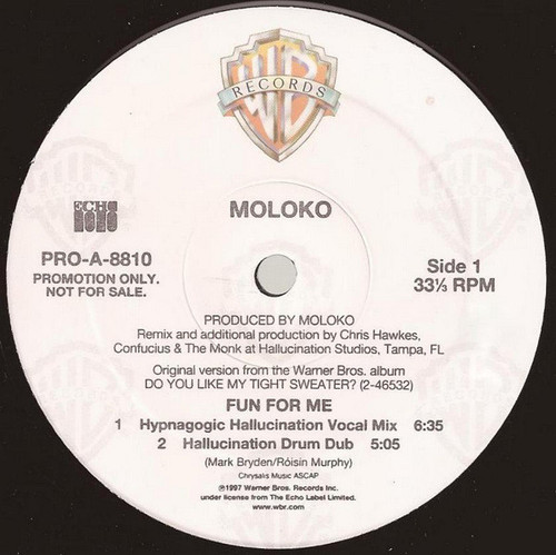 Moloko - Fun For Me - Warner Bros. Records - PRO-A-8810 - 12", Promo 1799308624