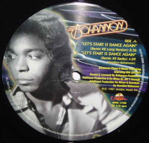 Bohannon* - Let's Start II Dance Again (12")