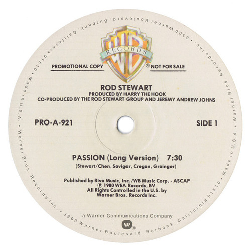 Rod Stewart - Passion (12", Promo)