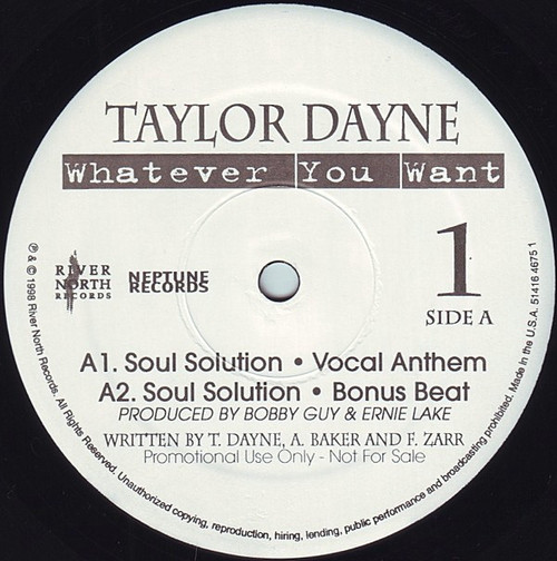 Taylor Dayne - Whatever You Want - River North Records - 51416 4675 1 - 2x12", Promo 1803714184