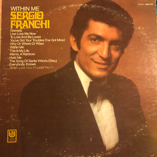 Sergio Franchi - Within Me - United Artists Records - UAS 6727 - LP, Album 1799001238