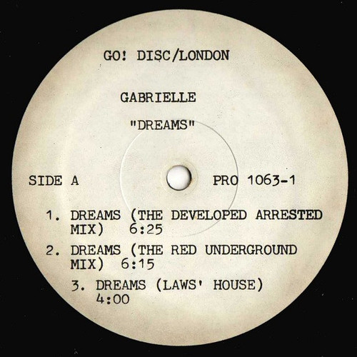 Gabrielle - Dreams (12", Promo)