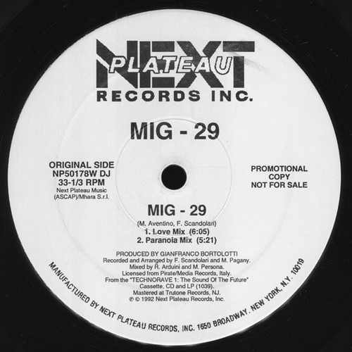 MIG 29 - Mig-29 - Next Plateau Records Inc. - NP 50178W DJ - 12", Promo 1799306857