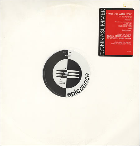 Donna Summer - I Will Go With You (Con Te Partiró) (Promo #1) (12", Promo)