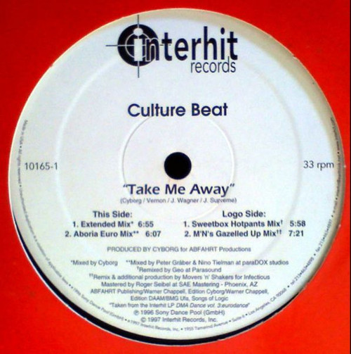Culture Beat - Take Me Away (12")