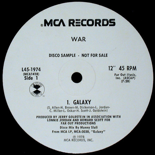 War - Galaxy (12", Promo)