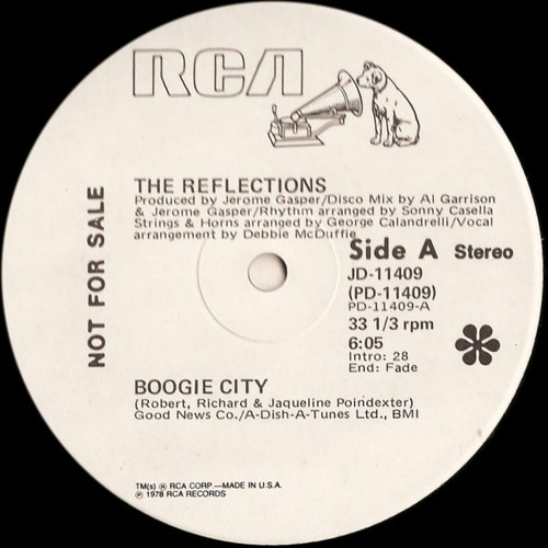 The Reflections - Boogie City / I'm Gonna Let You Go This Time - RCA Victor - JD-11409 - 12", Promo 1780219222