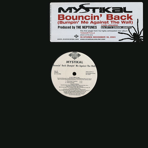 Mystikal - Bouncin' Back (Bumpin' Me Against The Wall) - Jive - JDAB-42992-1 - 12", Single, Promo 1806939940