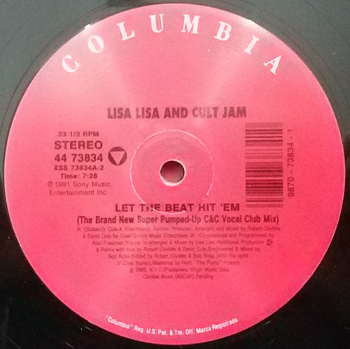 Lisa Lisa & Cult Jam - Let The Beat Hit 'Em - Columbia - 44 73834 - 12" 1807981084