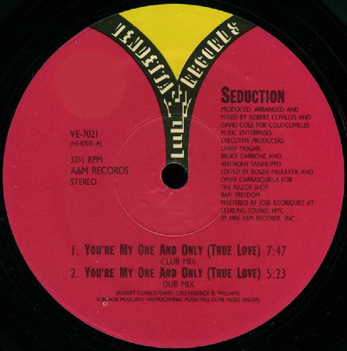 Seduction - You're My One And Only (True Love) - Vendetta Records (2) - VE-7021 - 12" 1794754063