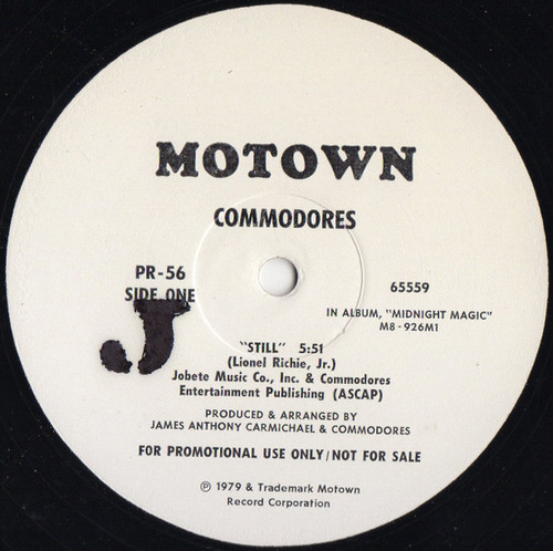 Commodores - Still / Sail On (12", Promo)