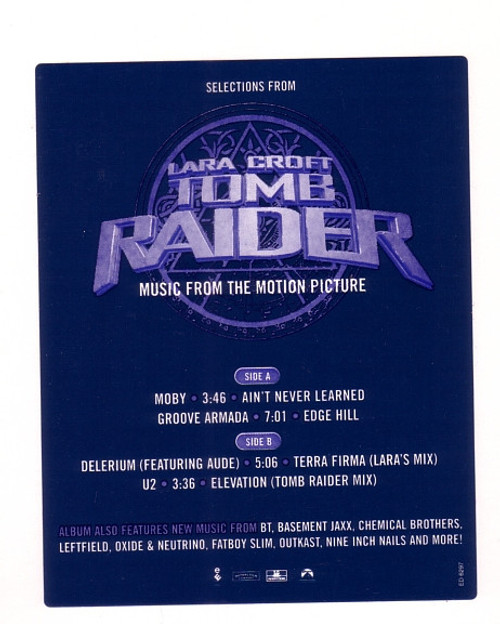 Various - Selections From Tomb Raider (12", Promo, Smplr)