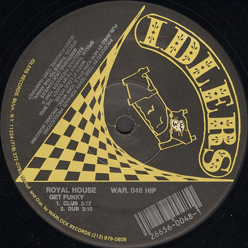 Royal House - Get Funky - Idlers - WAR. 048 - 12" 1803727075