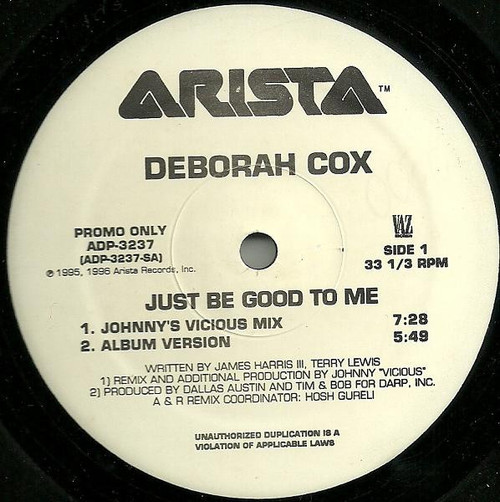 Deborah Cox - Just Be Good To Me - Arista - ADP-3237 - 12", Promo 1799159509