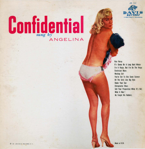 Angelina (2) - Confidential - Davis Records - JD-112 - LP 1821888736