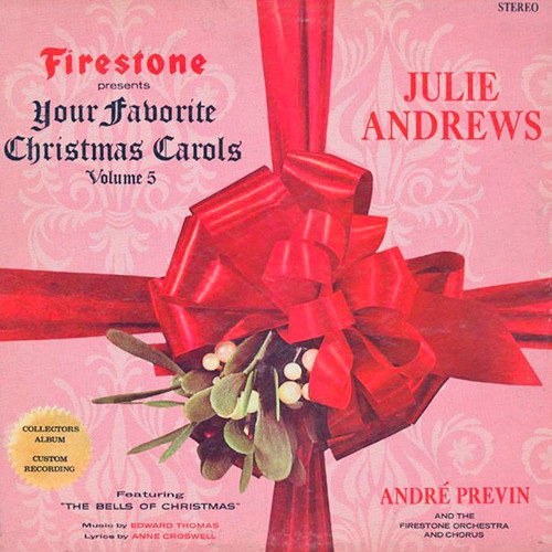 Julie Andrews With André Previn And The Firestone Orchestra And Chorus - Your Favorite Christmas Carols Volume 5 (LP, Album, Roc)