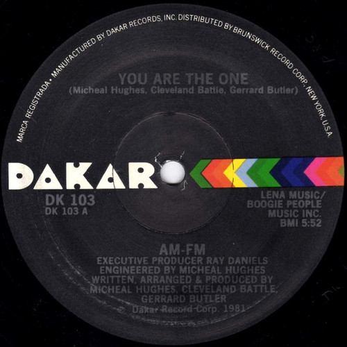 AM-FM - You Are The One - Dakar Records - DK 103 - 12" 1887528880
