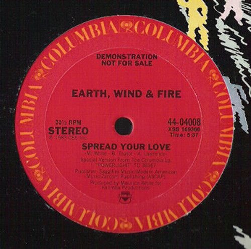 Earth, Wind & Fire - Spread Your Love (12", Single, Promo)